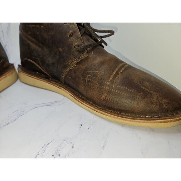 OLIBERTE Chukka Leather Lace-up Boots Men's Size 40 EU/US 7 - Picture 12 of 16